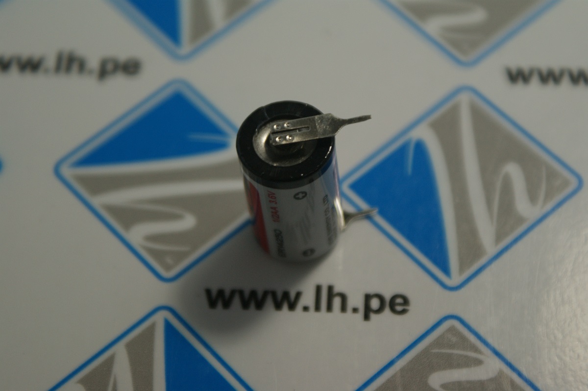 ER14250 2PF             Batería Lithium 3.6V, 1/2AA, 2 Pines, para PCB